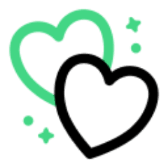 Happy hearts icon